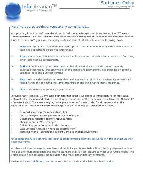 Achieving Regulatory Compliance, page one